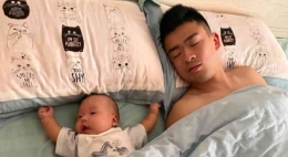 Zheng Siwei dan Bayi Keberuntungannya (Bidik Layar instagram.com/zhengsiwei1997) 