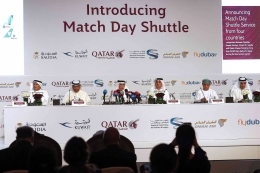 Match Day Shuttle memungkinkan penonton bisa ke Doha pergi pulang di hari yang sama. Sumber: AFP/ www.dailysabah.com