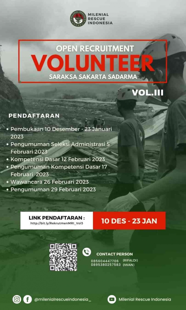 Sumber: Instagram Milenial Rescue Indonesia