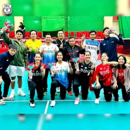 Para juara dan penerus Badminton Indonesia (Foto PBSI/Badminton Indonesia) 
