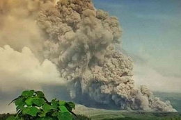 Erupsi gunung Semeru pada Minggu Dini hari (04/12), Membuat kepanikan Warga Lumajang dan Malang akibat hujan debu, Sumber : Kompas.com