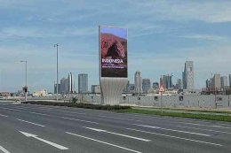 Promosi Wonderful Indonesia via digital billboard di Doha-Qatar. Sumber: www.kemenparekraf.go.id
