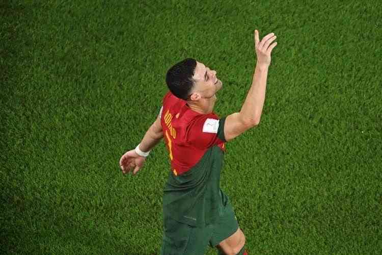 Cristiano Ronaldo dalam partai Portugal vs Ghana Piala Dunia 2022. Foto : Kirill Kudryavtsev/AFP/kompas.com