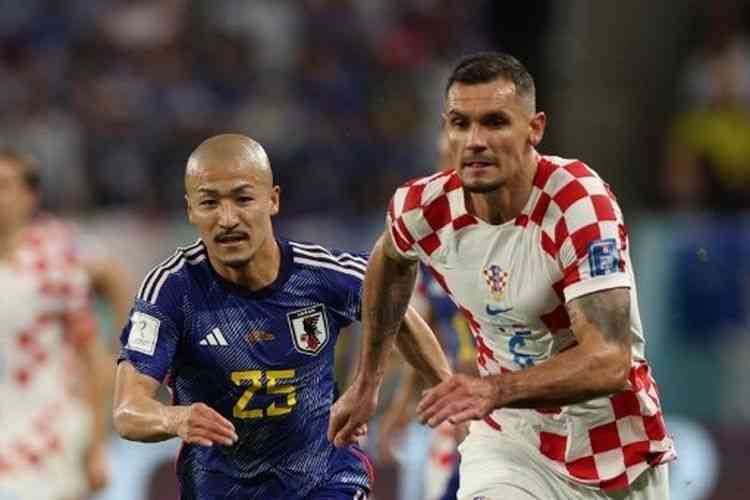Jepang vs Kroasia (Dok Kompas.com)