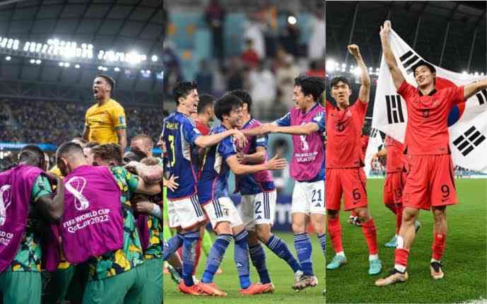 Momen kebahagiaan saat wakil Asia meraih kemenangan di Piala Dunia 2022/ foto: insidesport.in