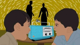 mendengarkan radio (sumber gambar : kibrispdr.org)