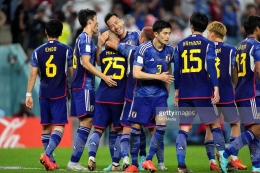 Penampilan terakhir Jepang di Piala Dunia 2022. (Sumber: MB Media/Getty Images)
