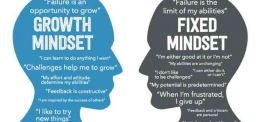 Ilustrasi pemikiran yang dimiliki oleh seseorang yang memiliki growth mindset dan fixed mindset (sumber: charindoconsulting.co.id)