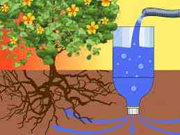 Gambar cara menyiram tanaman secara otomatis/Hidrafarm