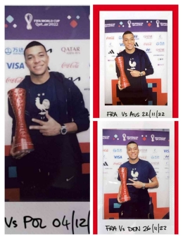 Mbappe berfoto tanpa menampakkan merk Budweiser dan tidak berfoto dengan background yang mencantumkan Budweiser/ sumber: IG @fifa world cup diolah