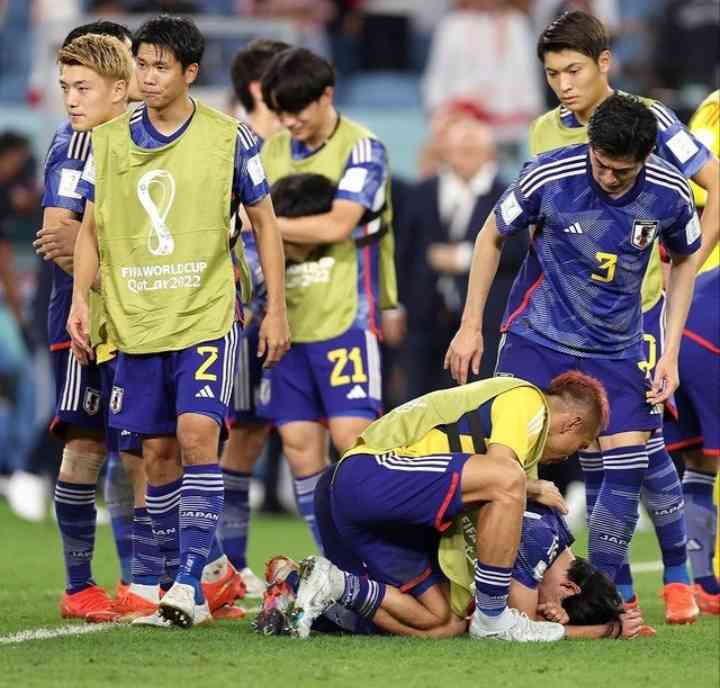 Kesedihan pemain Jepang setelah kalah dari Kroasia. Doc FifaWorldCup