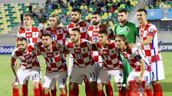 Skuad tim Kroasia di Piala Dunia Qatar 2022 melawan Jepang (sumber foto : Tempo.co)