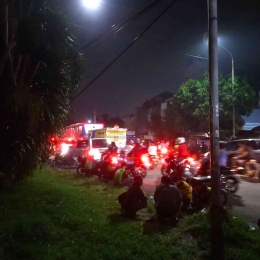 kemacetan di jalan puribeta, dok. pribadi