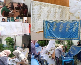 Proses Pembuatan Batik Khas Desa Golantepus (Dok. pribadi)
