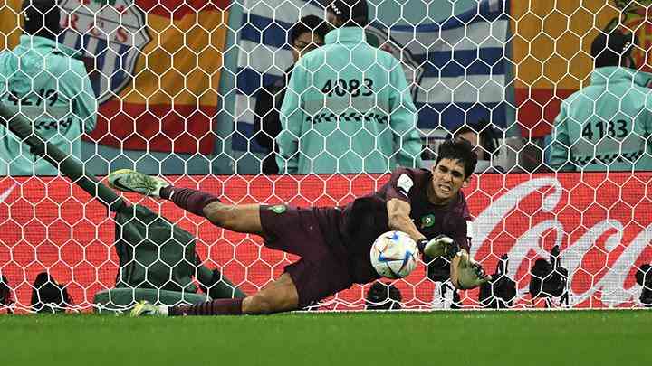 Kemenangan Timnas Maroko tidak lepas dari peran penjaga gawang Yassine Bounou, Sumber : bola.tempo.co