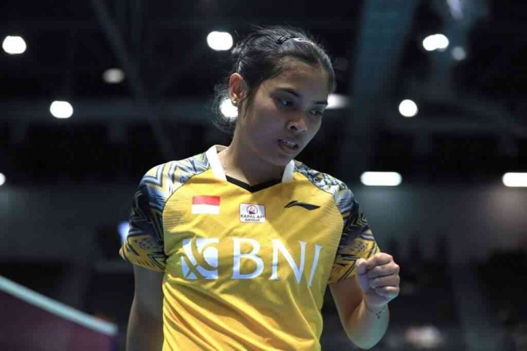 Gregoria menang (2-1) dari Chen Yufei (Foto PBSI/Badminton Indonesia) 