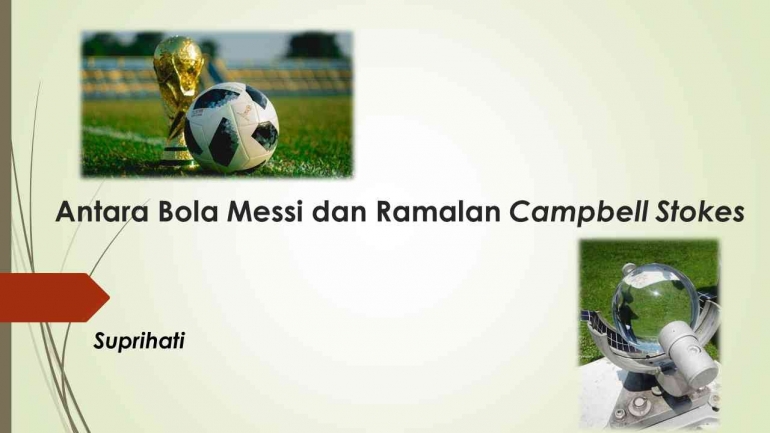 Ilustrasi Bola Messi dan Campbell Stokes (olah grafis, foto Campbell Stokes oleh penulis)