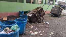 Penampakan tempat pembuangan sampah di Kampus Hijau IAI Syarifuddin Minggu (04/12/2022) 
