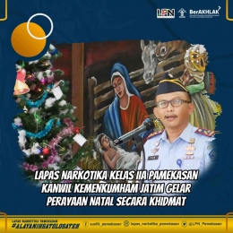 Lapas Narkotika Kelas IIA Pamekasan Gelar Perayaan Natal Secara Khidmat, Rabu (07/12/2022) Dok. Humas Lapas Pamekasan