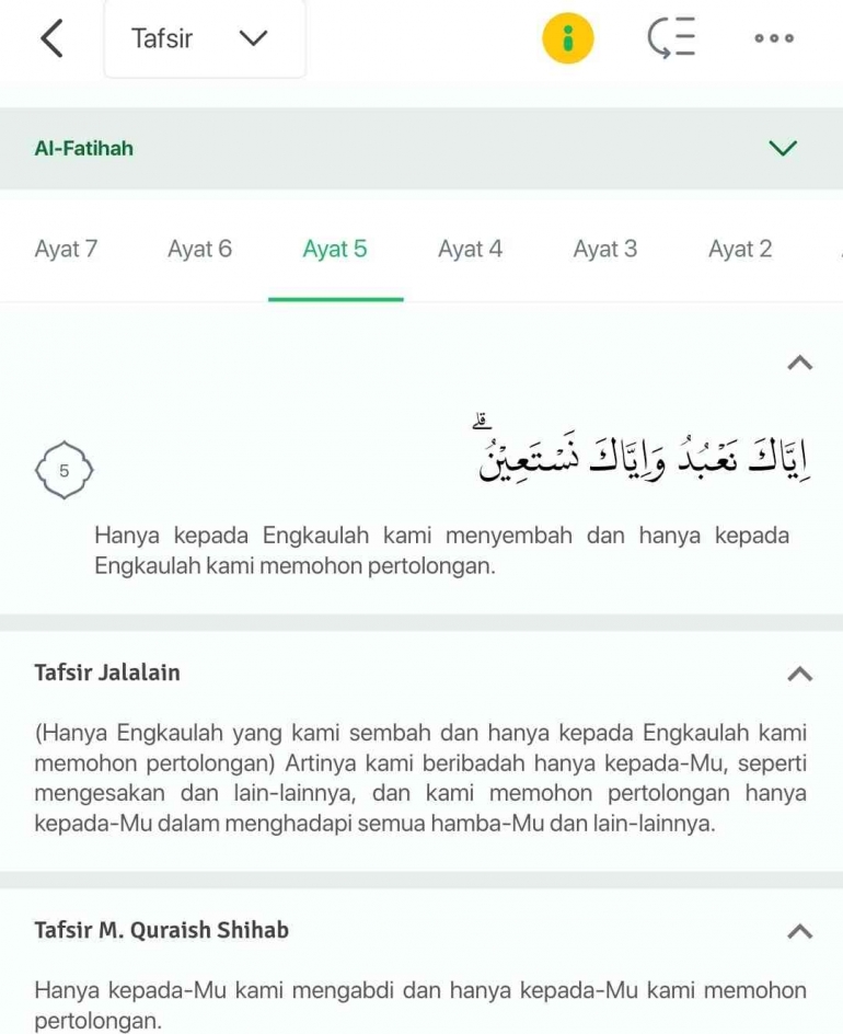 Alquran dengan tafsir M. Quraish Shihab (Dok pri)