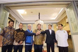 Koaliisi Indonesia Bersatu (KIB) dinilai solid. Tiga ketum partai pengusung KIB kerap bertemu.(Foto: Kompas.com).