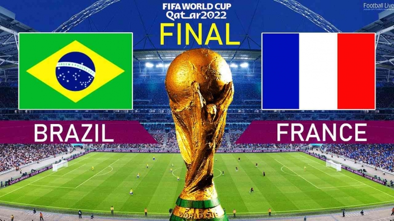 Prediksi Final Piala Dunia Qatar 2022, Brasil melawan Perancis (sumber: youtube.com/FootballLiveGameplay)