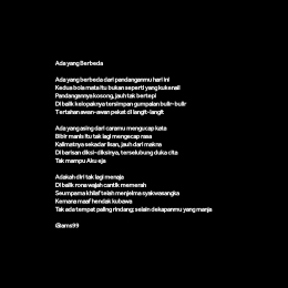 Puisi Ada yang Berbeda/ Dokpri @ams99 By. TextArt