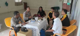 Pertemuan anggota Sat Binmas Polres Aceh Barat dengan anggota Senkom Mitra Polri Aceh Barat. Foto: Tbn Abar.