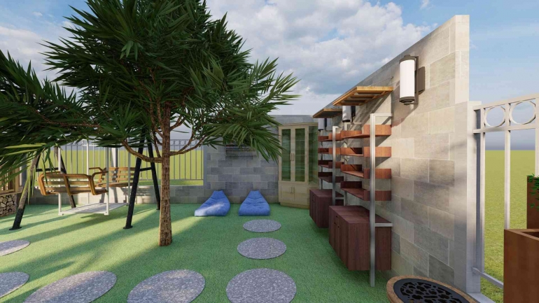 Mencengangkan! Landscape Taman Baca yang Didesain Mahasiswa KKN Undip