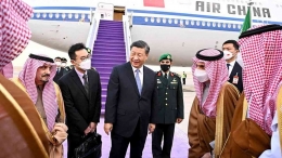 Kunjungan Presiden Tiongkok Xi akan merubah gropilitik negara di kawasan teluk. Photo: Saudi Press Agency/Reuters 