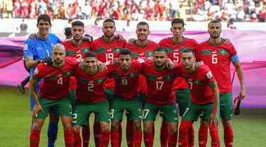 Skuad Timnas Maroko di Piala Dunia Qatar 2022. Foto : liputan6.com