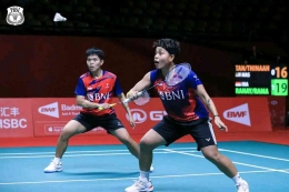Ganda putri Indonesia dipastikan gugur. (Foto PBSI/Badminton Indonesia) 