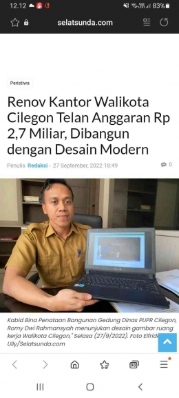 Tampilan Berita Selat Sunda.com