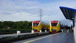 Ilustrasi kereta api Andalan Celebes dan Lontara di Sulawesi (Foto: Dok. Ditjen Perkeretaapian Kemenhub via detik.com)