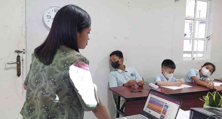 Teaching Practice di Buoyant Montessori School Kupang/dokpri