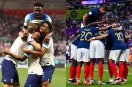 Duel sengit akan tersaji kala Inggris bersua Prancis di perempat final Piala Dunia 2022. | Sumber: pojoksatu.id