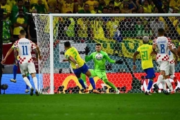 Brasil vs Kroasia. Foto: AFP/JEWEL SAMAD dipublikasikan kompas.com