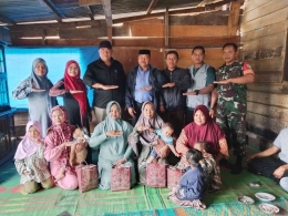 Kadis Pertanahan didampingi Muspika Kecamatan Pantan Cuaca di Kampung Aeh Selah (Dokpri)