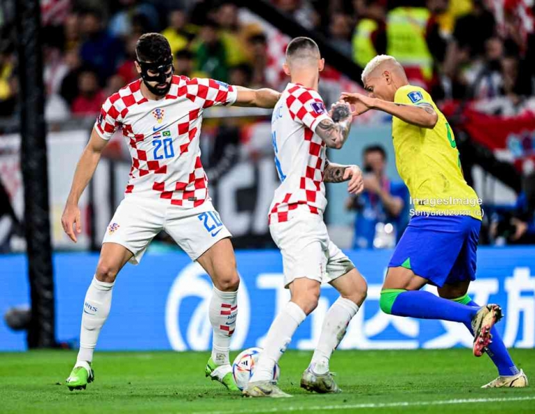 ilustrasi FIFA Piala Dunia 2022. Kroasia Vs Brazil pada Jumat 09/12/2022