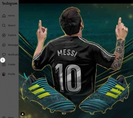 Lionel Messi (Sumber: IG @teammessi)