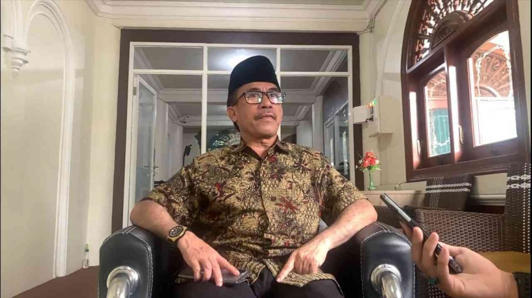 Mahmudi selaku wakil ketua bidang pemberdayaan dan sosial masjid jami' (Dokpri)