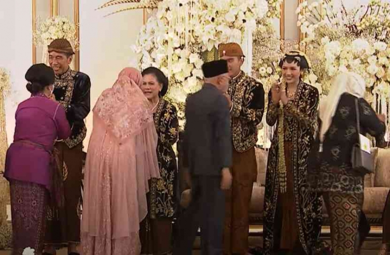 Pernikahan Kaesang-Erina (sumber: Youtube Presiden Joko Widodo)