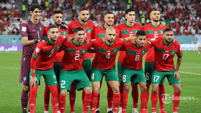 Tim Maroko di Piala Dunia Qatar 2022 (KARIM JAAFAR / AFP)