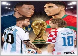 Ilustrasi gambar pemain sepakbola dari empat finalis piala dunia 2022 | Sumber gambar @fifaworldcup via Suaramerdeka.com