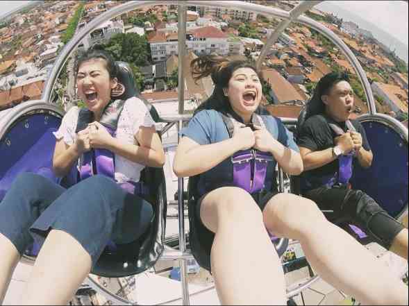 Kat Apel Katapel Raksasa yang Melontarkan ke Langit Bali! 5GX Reverse Bungy ...