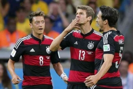 Timnas Jerman dahsyat mengalahkan Brasil 7-1 di semifinal Piala Dunia 2014/foto: FIFA.com