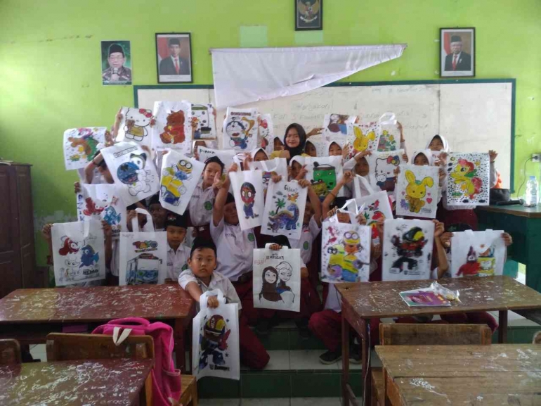 Hasil karya siswa MI NU 01 Mejasem Timur