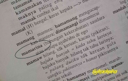 Mamarina atau Marina dalam Kamus Bahasa Banjar | @kaekaha
