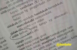Sidin dalam Kamus Bahasa Banjar | @kaekaha