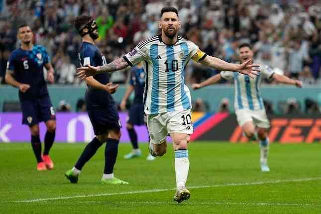 Argentina berhasil menumbangkan Kroasia dengan skor tekak 3-0 | Sumber foto via Bola.net